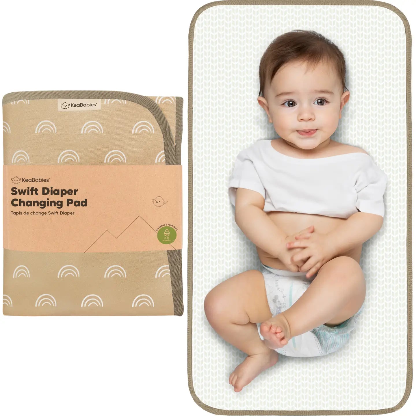 KeaBabies Swift Portable Changing Pad Diaper Changing Mat