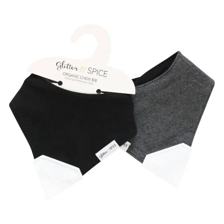Glitter & Spice Double Sided Organic Chew Bib