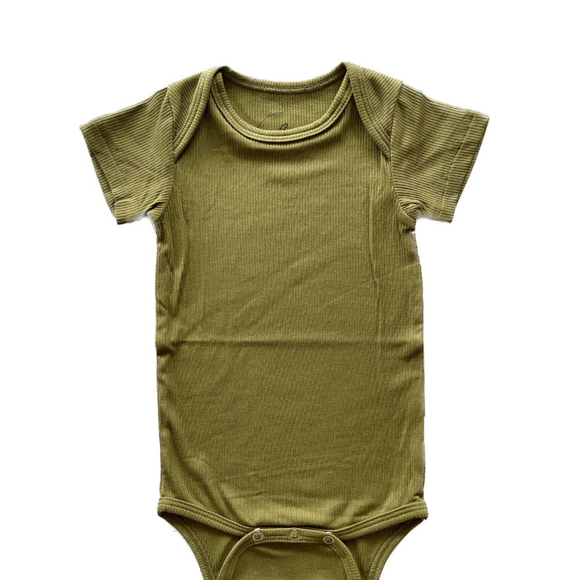 Little Roots Short Sleeve Ribbed Body Suits