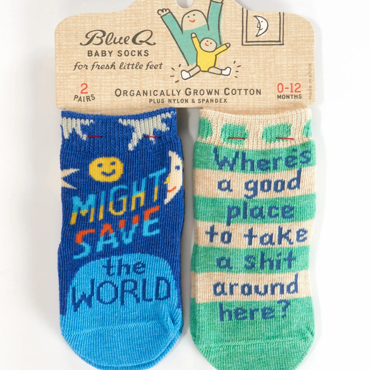 Blue Q Baby Socks