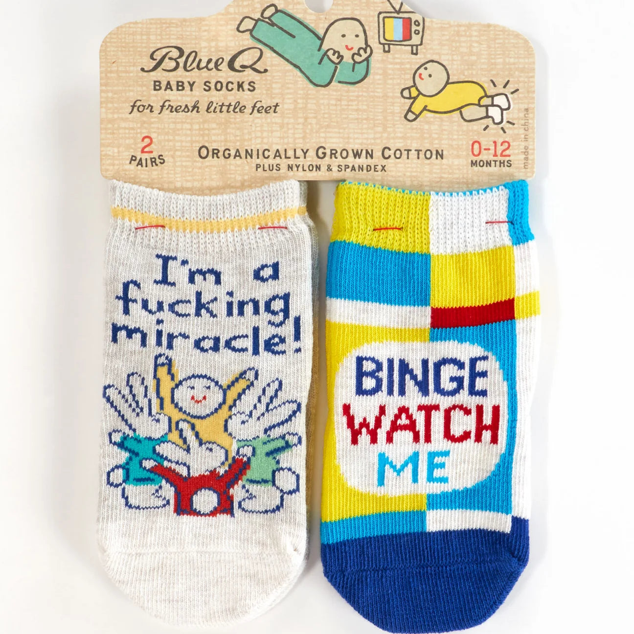 Blue Q Baby Socks
