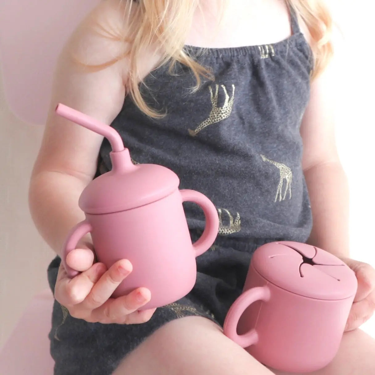 Baby Bliss Sippy Cup with Straw, Spill-Proof & Anti-Stain