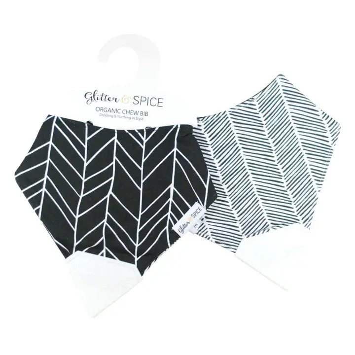 Glitter & Spice Double Sided Organic Chew Bib