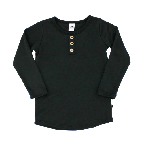 Little & Lively Baby/Kid's Bamboo/Cotton Long Sleeve Henley