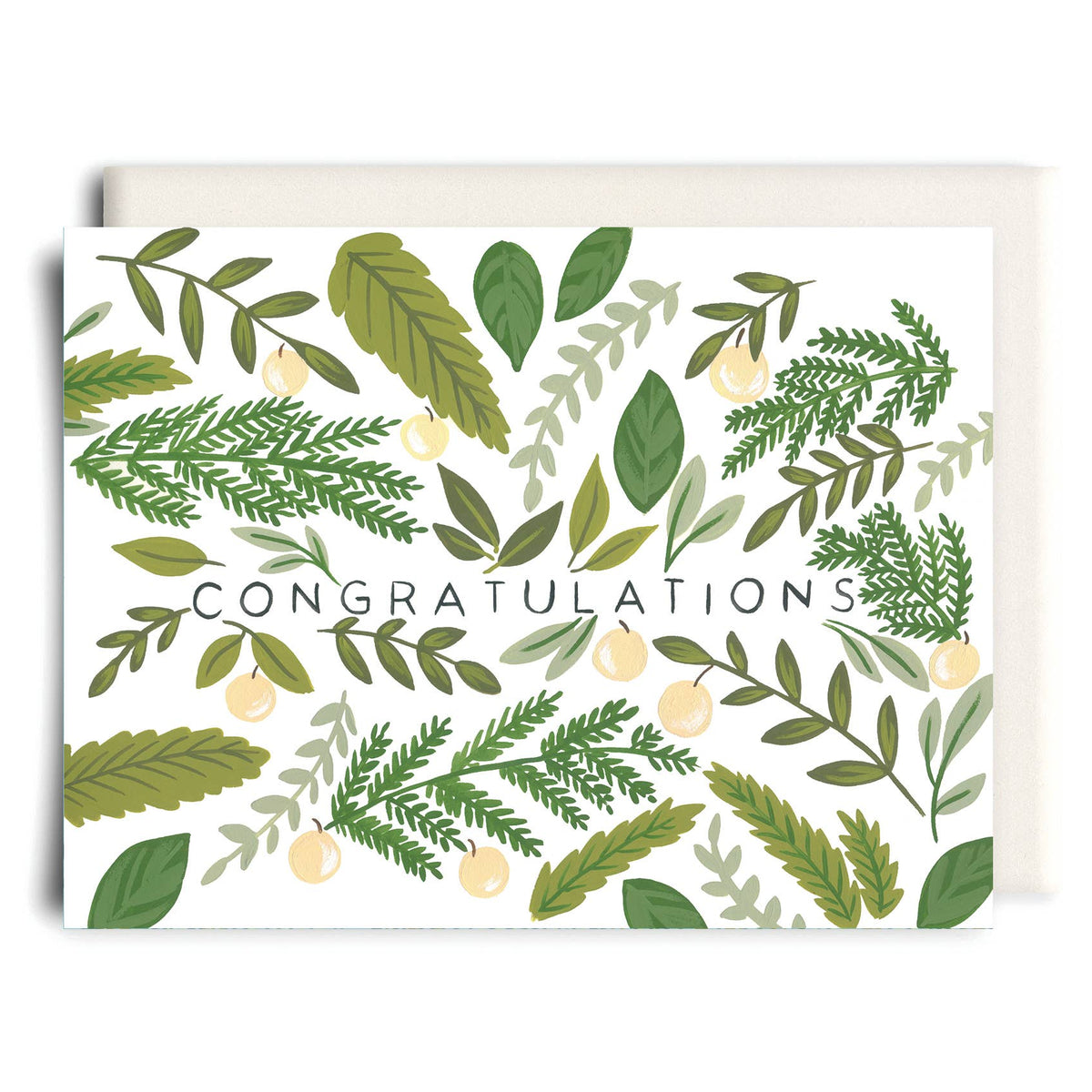 Inkwell Cards Congratulations Foliage Greeting Card – Bumbleboo