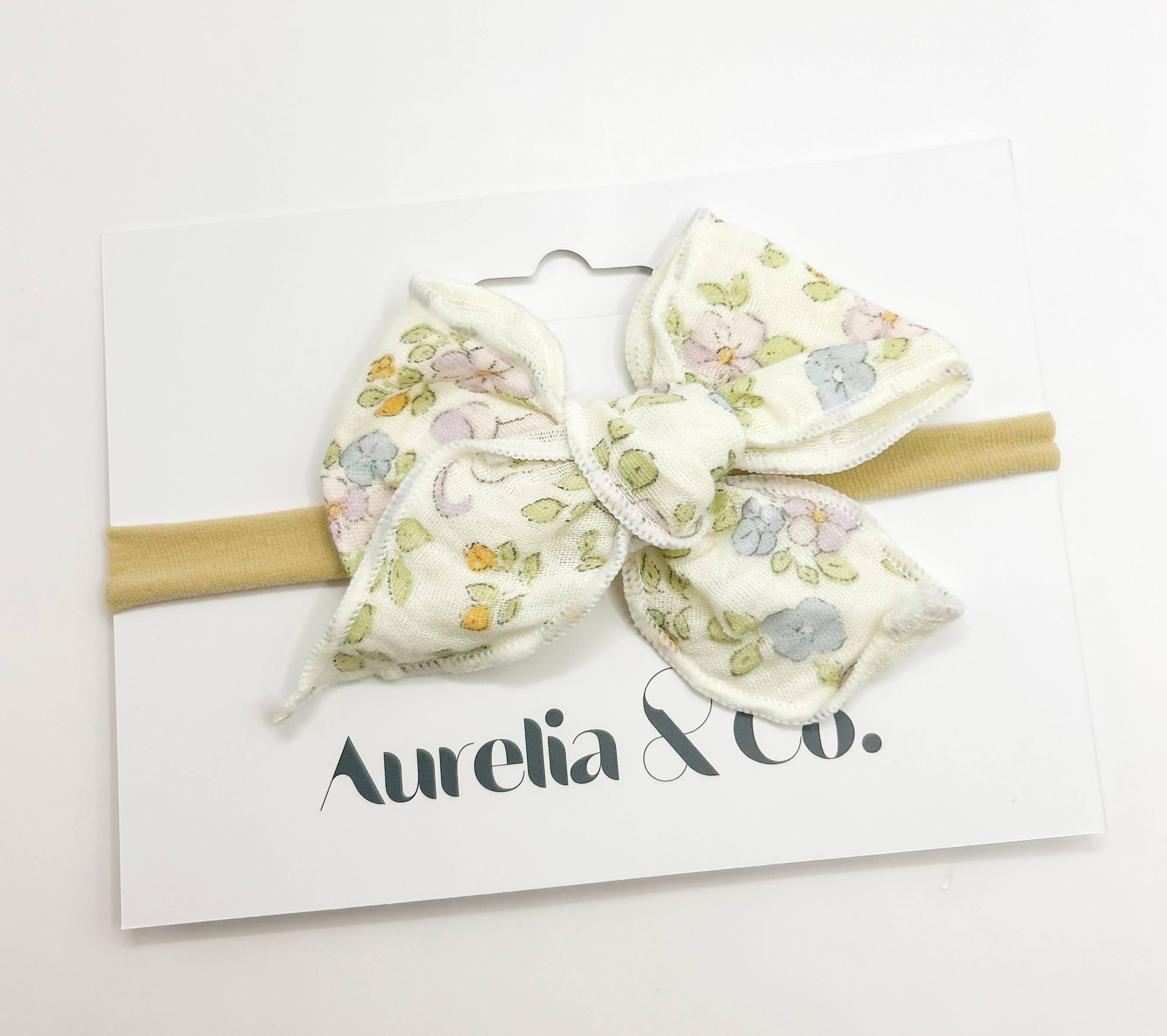 Aurelia & Co. Baby - Baby Bow Headbands Cotton Newborn & Infant Neutral Headbands