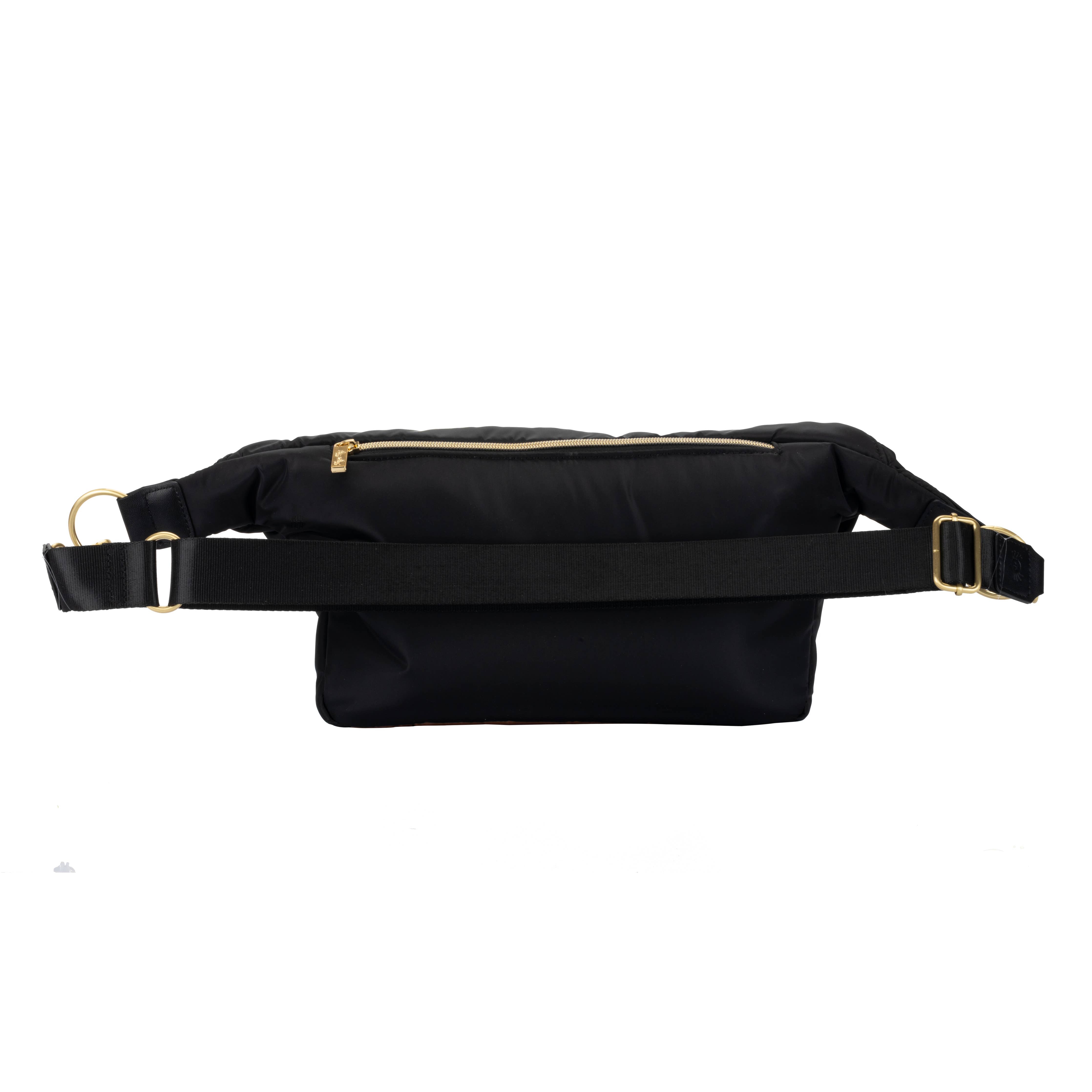 Itzy Ritzy Ritzy Pack Fanny Pack Crossbody Diaper Bag Black