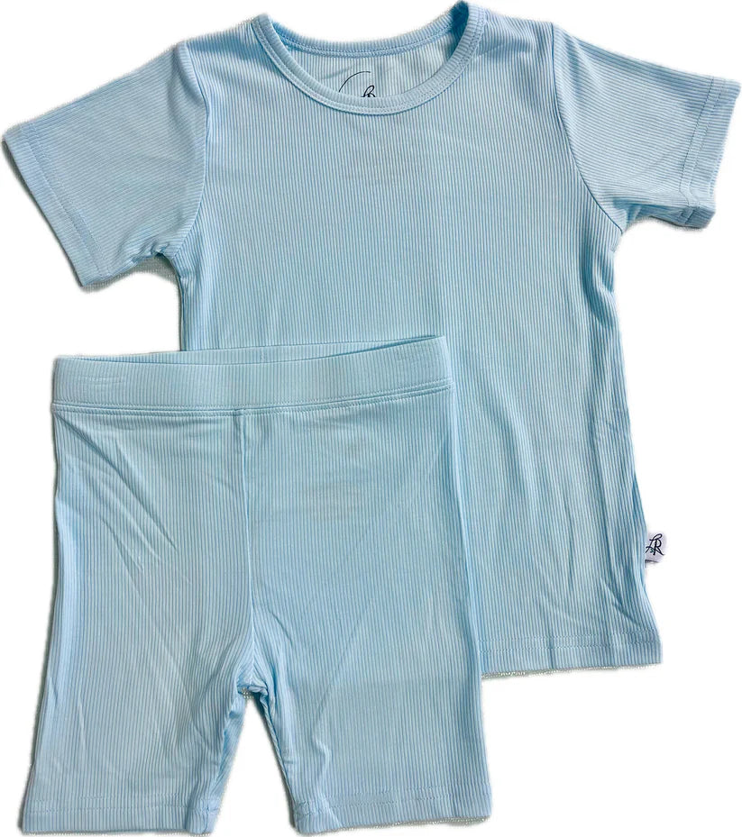 Little Roots Ribbed Short Sleeve 2 Piece PJs
