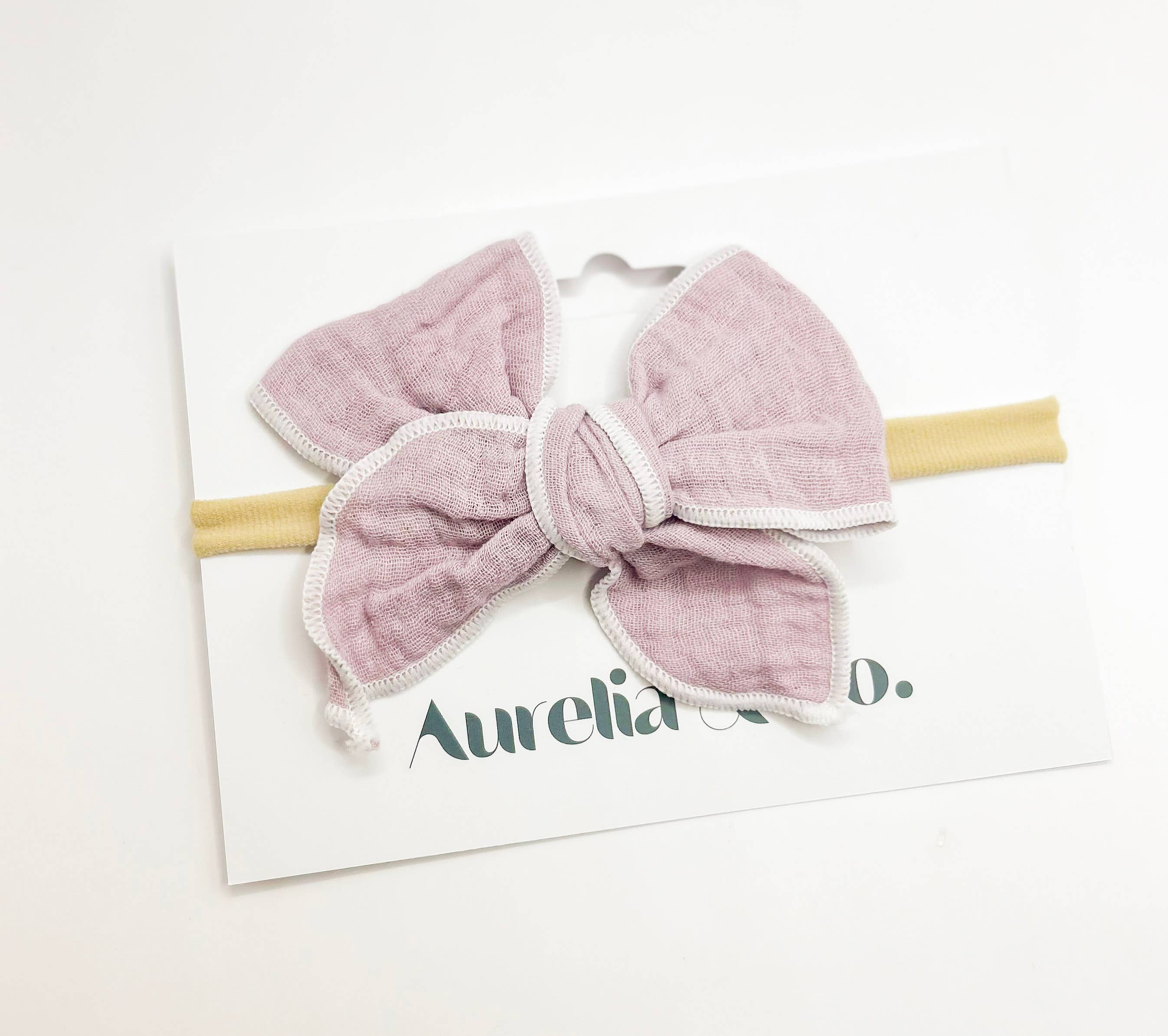 Aurelia & Co. Baby - Baby Bow Headbands Cotton Newborn & Infant Neutral Headbands